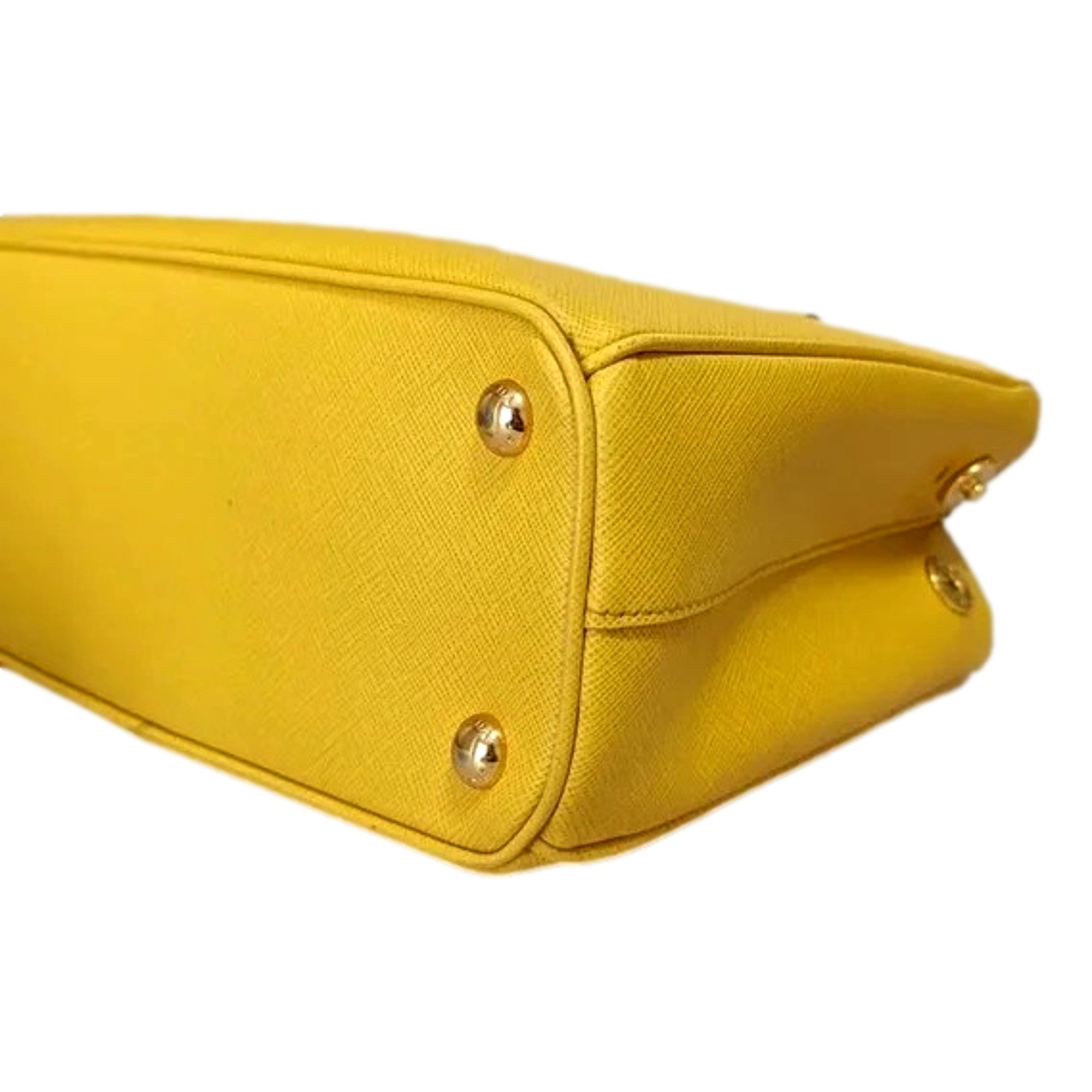 Prada's Galleria Small Tote in Sole Yellow -   Shop Bags LLC