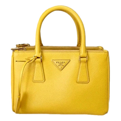 Prada's Galleria Small Tote in Sole Yellow -   Shop Bags LLC