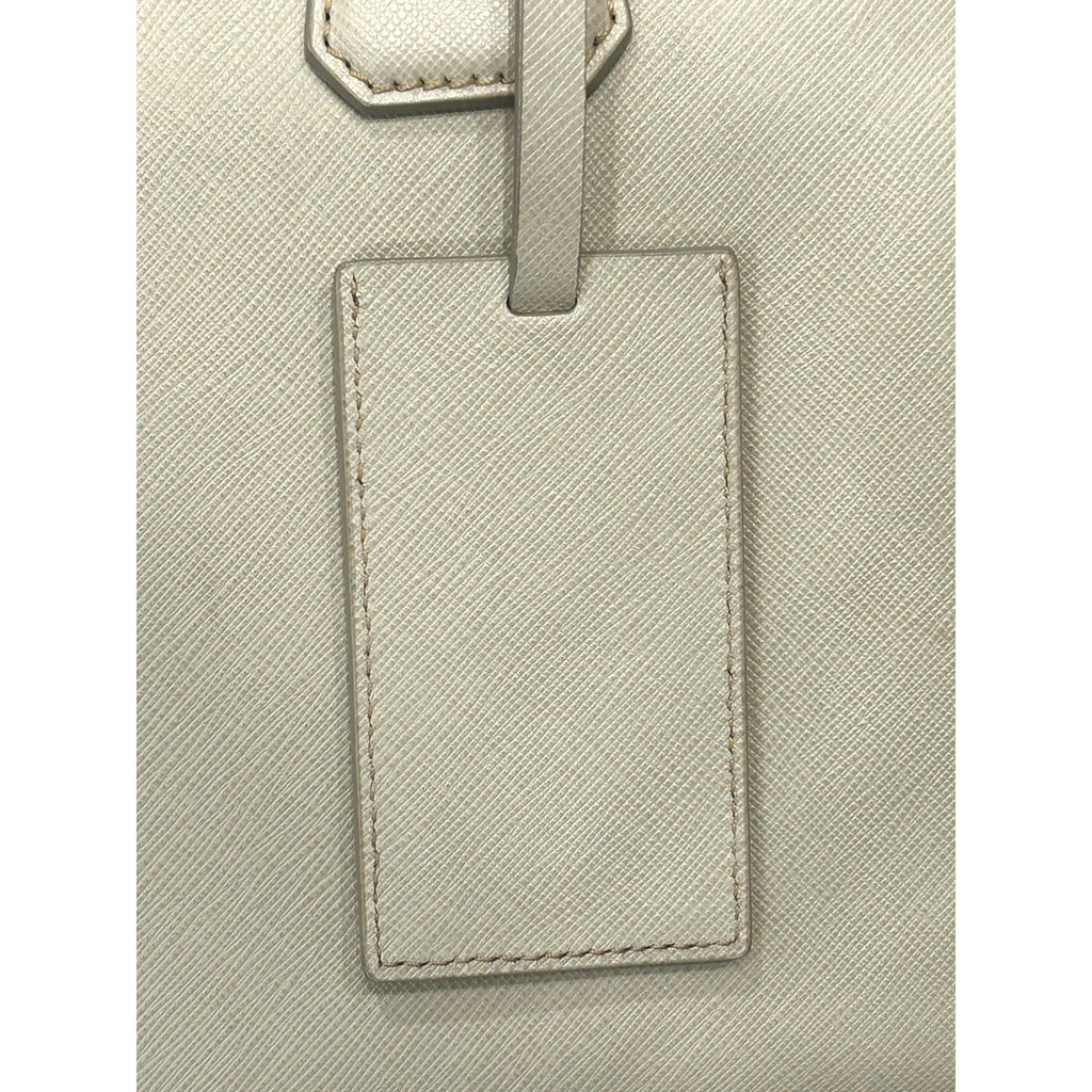 Prada’s Saffiano Leather Satchel in Ivory - Stylish & Practical Tote -   Shop Bags 