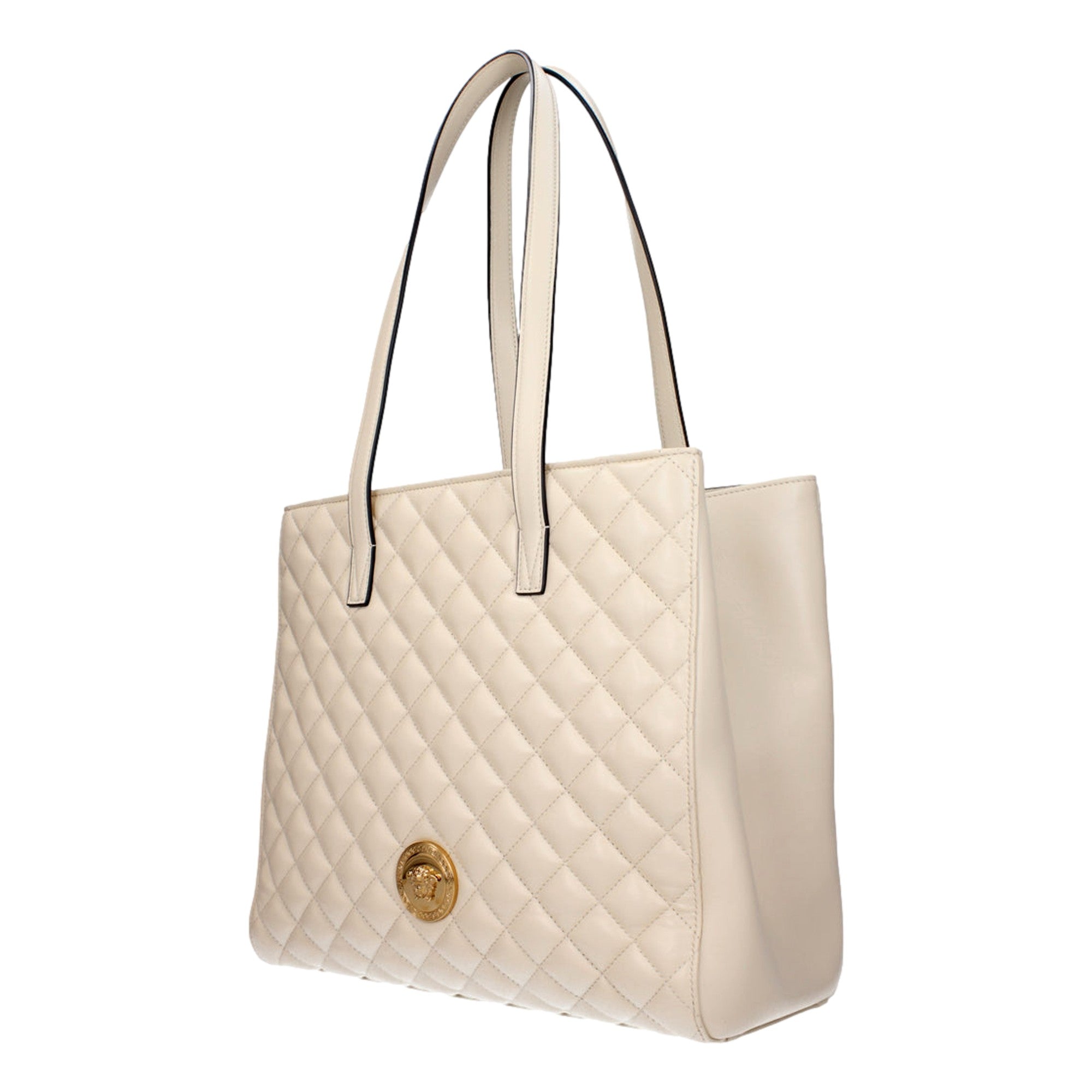 Versace Tote Bag - Shop Elegant Ivory Quilted Bags | Versace Bag
