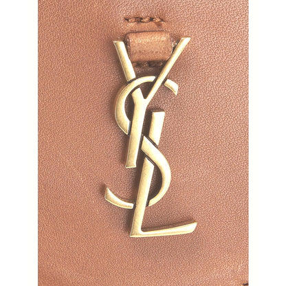 Saint Laurent Baby Kaia Satchel Brown Smooth Leather Micro Bag -   Shop Bags LLC 