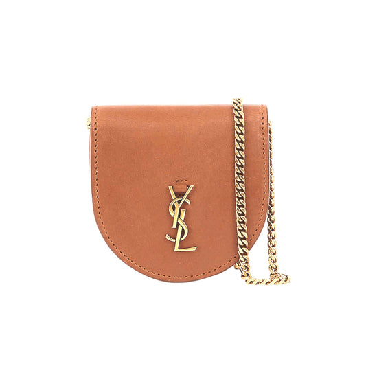 Saint Laurent Baby Kaia Satchel Brown Smooth Leather Micro Bag -   Shop Bags LLC 