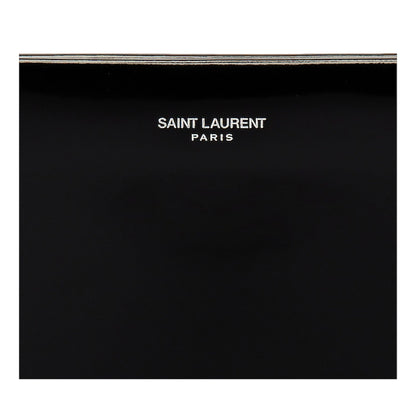 Saint Laurent Black Patent Leather Shopping Tote Shoulder Bag -   Shop Bags LLC 