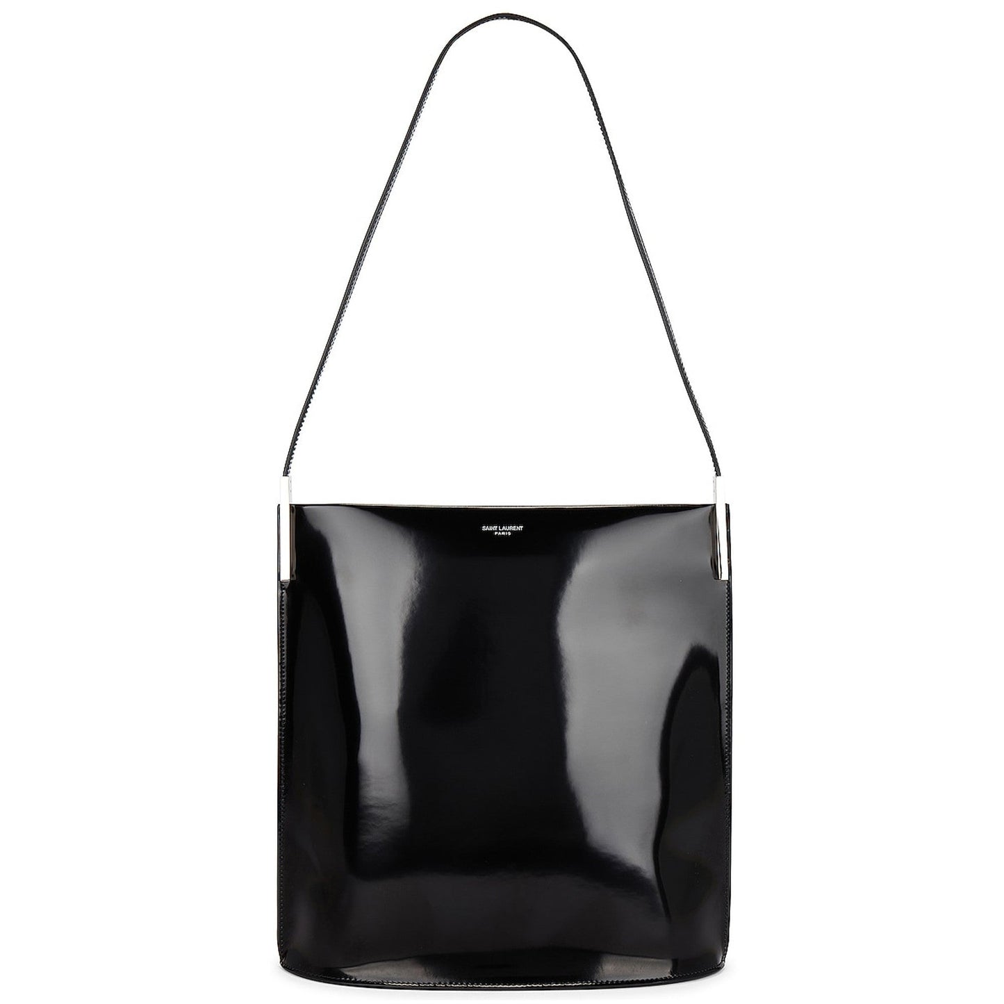 Saint Laurent Black Patent Leather Shopping Tote Shoulder Bag -   Shop Bags LLC 