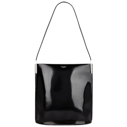 Saint Laurent Black Patent Leather Shopping Tote Shoulder Bag -   Shop Bags LLC 