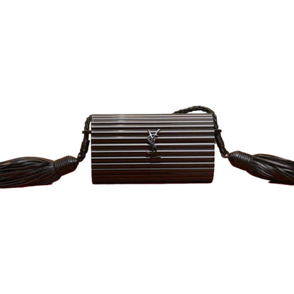 Saint Laurent Black Plexiglass Opium Box Bag - Luxury & Elegance -   Shop Bags LLC 
