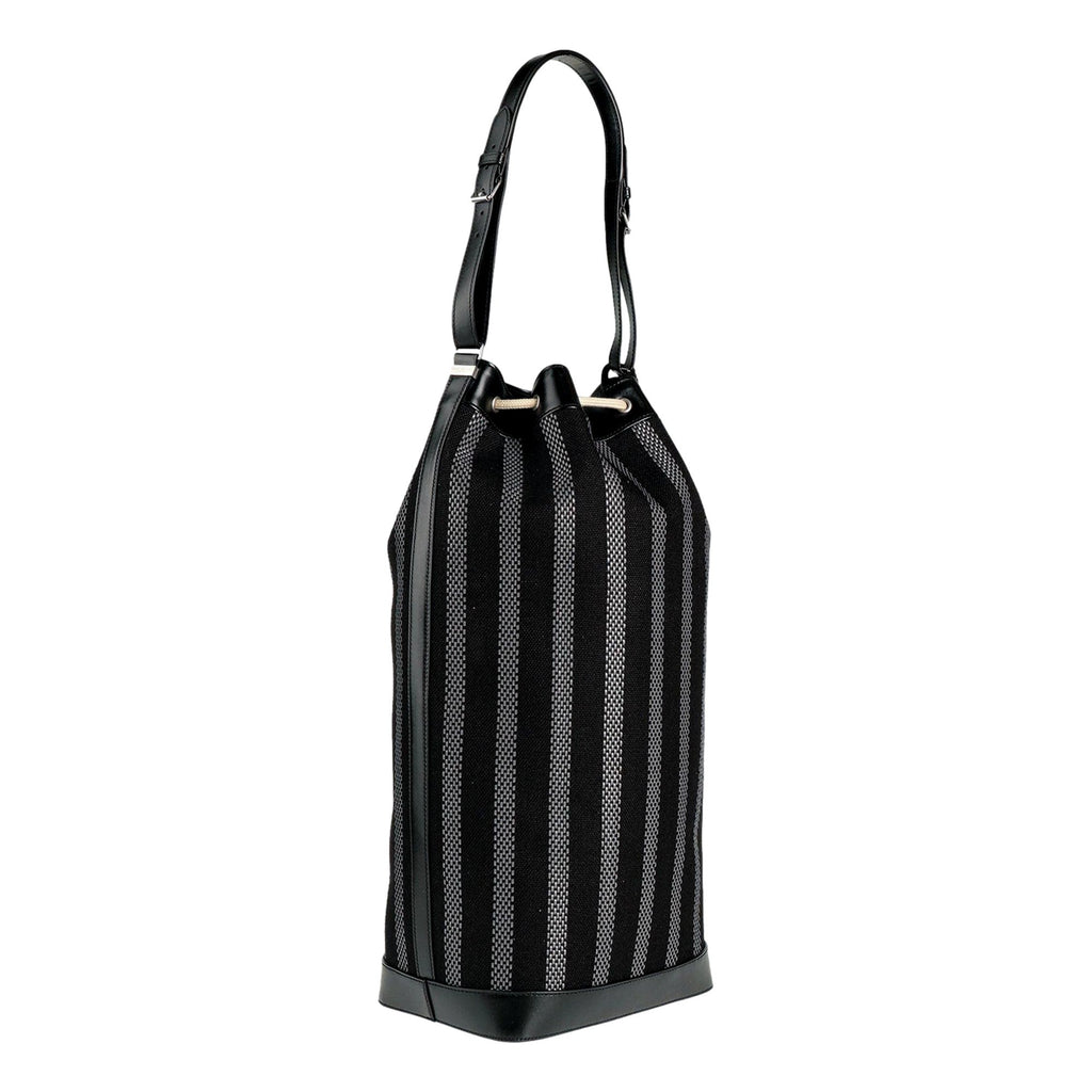 Saint Laurent Canvas Leather Trim Bucket Bag - Elegance & Versatility -   Shop Bags LLC 