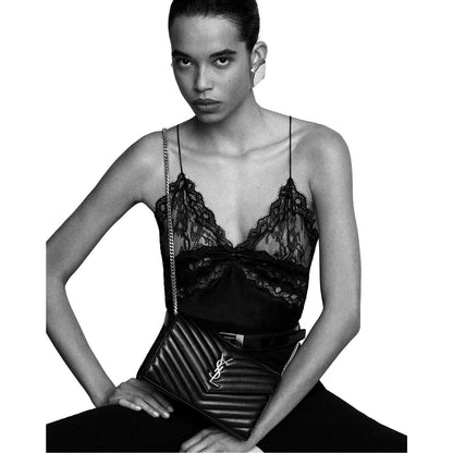 Saint Laurent Cassandre Envelope Chain Crossbody Bag -   Shop Bags LLC 