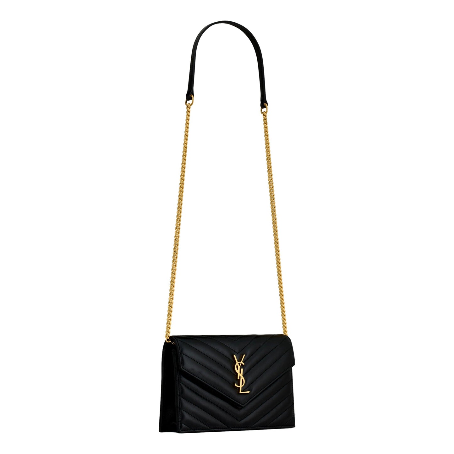 Saint Laurent Cassandre Envelope Chain Crossbody Bag -   Shop Bags LLC 