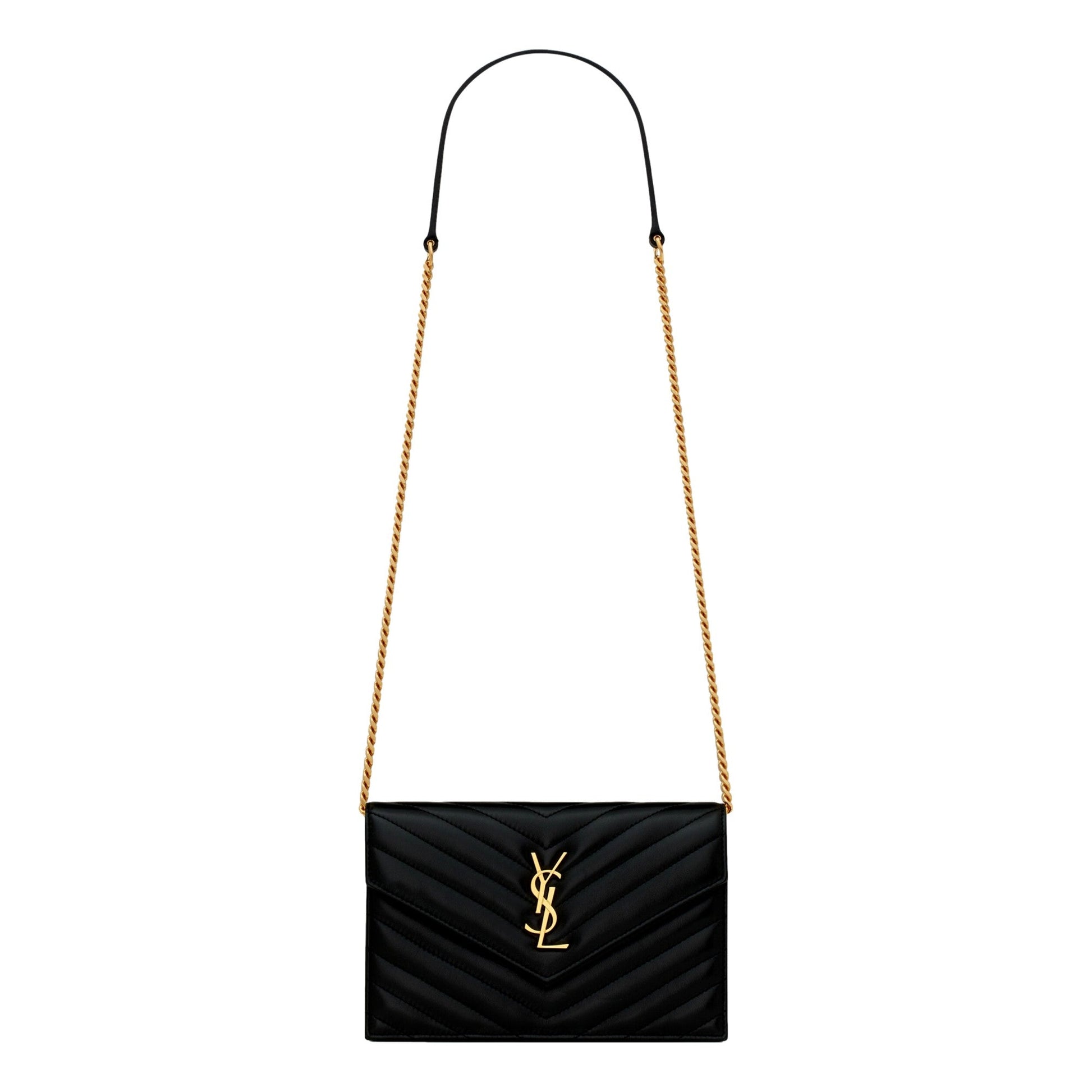 Saint Laurent Cassandre Envelope Chain Crossbody Bag -   Shop Bags LLC 