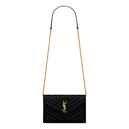 Saint Laurent Cassandre Envelope Chain Crossbody Bag -   Shop Bags LLC 