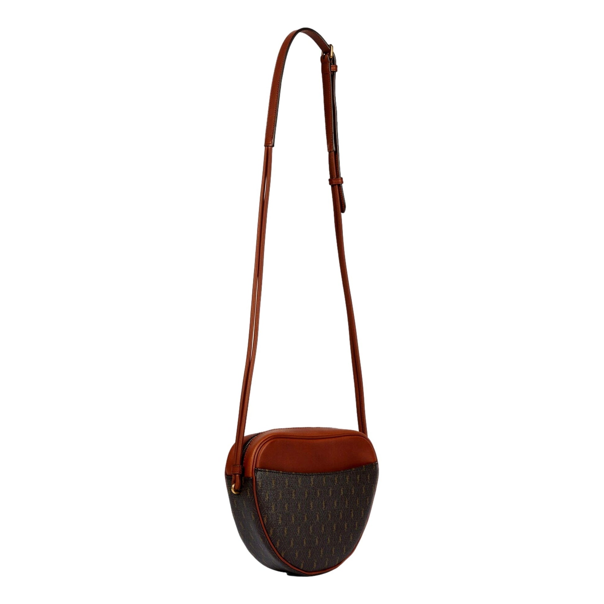 Saint Laurent Coeur Monogram Brown Canvas - Chic Crossbody Luxury -   Shop Bags LLC 