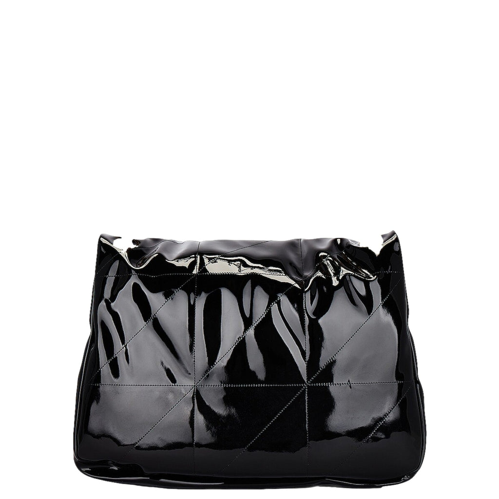 Saint Laurent Jamie YSL Black Patent Leather Chain Strap Large Shoulder Bag -   Shop Bags LLC