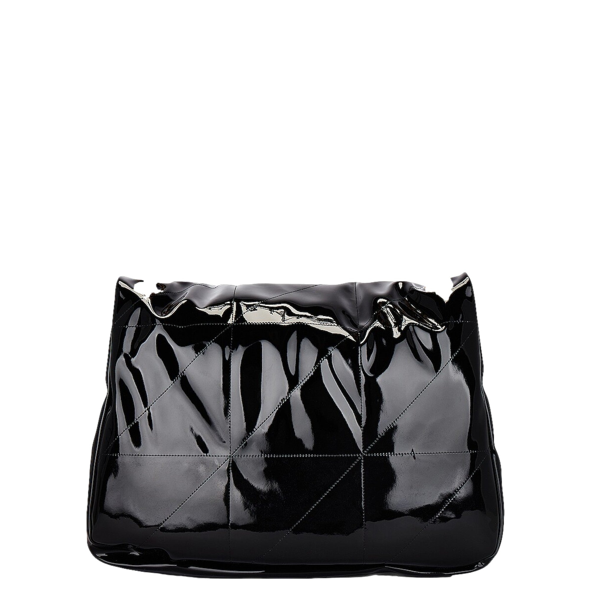 Saint Laurent Jamie YSL Black Patent Leather Chain Strap Large Shoulder Bag -   Shop Bags LLC