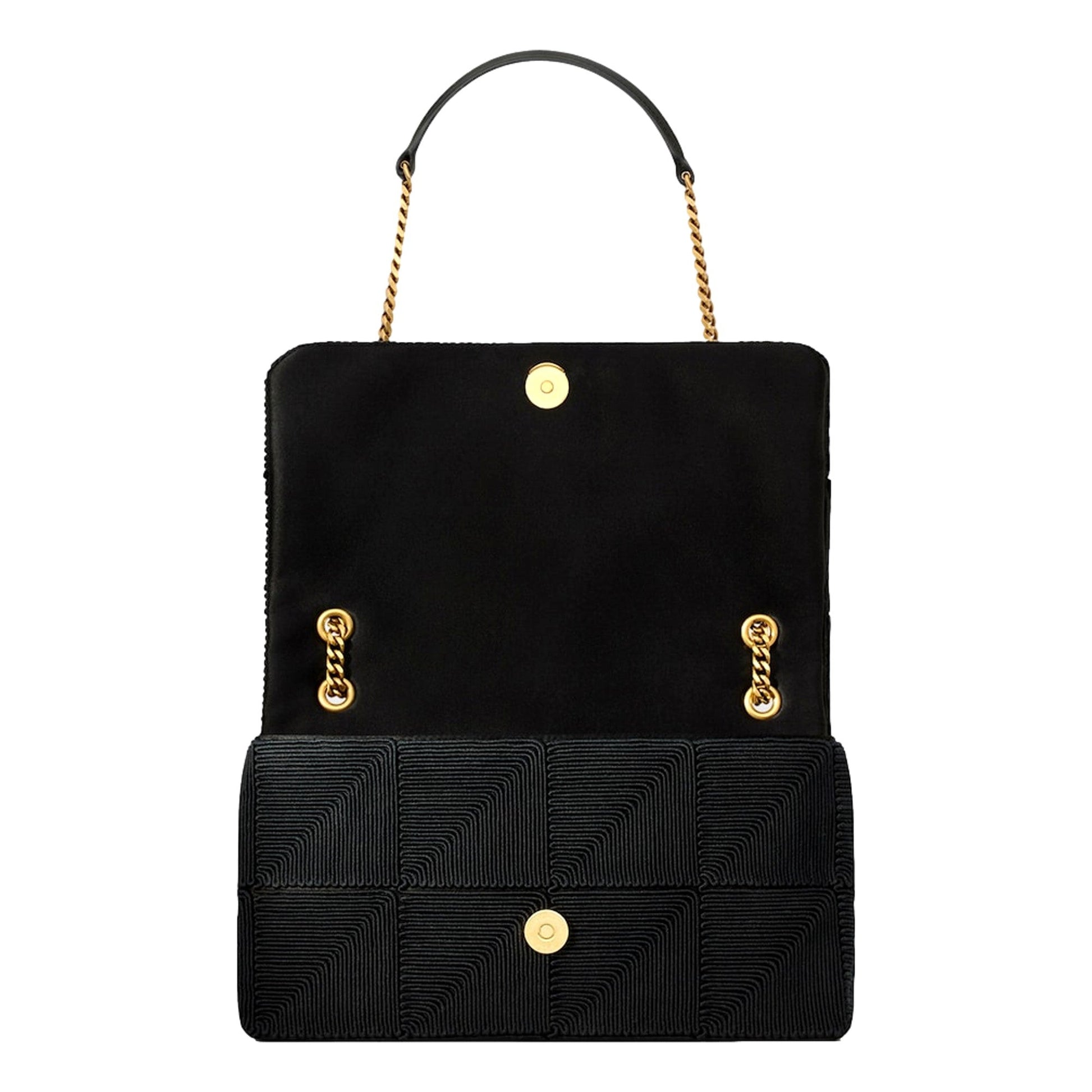 Saint Laurent Jamie YSL Satin Textured Chain Strap Small Crossbody Flap Bag -   Shop Bags LLC