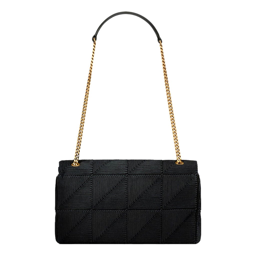 Saint Laurent Jamie YSL Satin Textured Chain Strap Small Crossbody Flap Bag -   Shop Bags LLC
