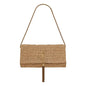 Saint Laurent Kate 99: Luxury Beige Raffia Bag with Tassel -   Shop Bags LLC