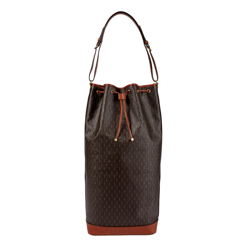 Saint Laurent Le Monogramme Coated Canvas Bucket Bag - Shop Now -   Shop Bags LLC 