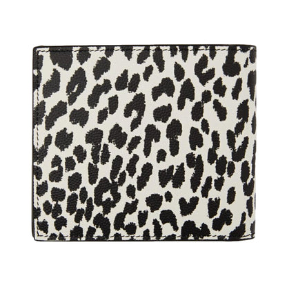 Saint Laurent Leather Bifold Wallet - BabyCat Leopard Print -   Shop Bags LLC 
