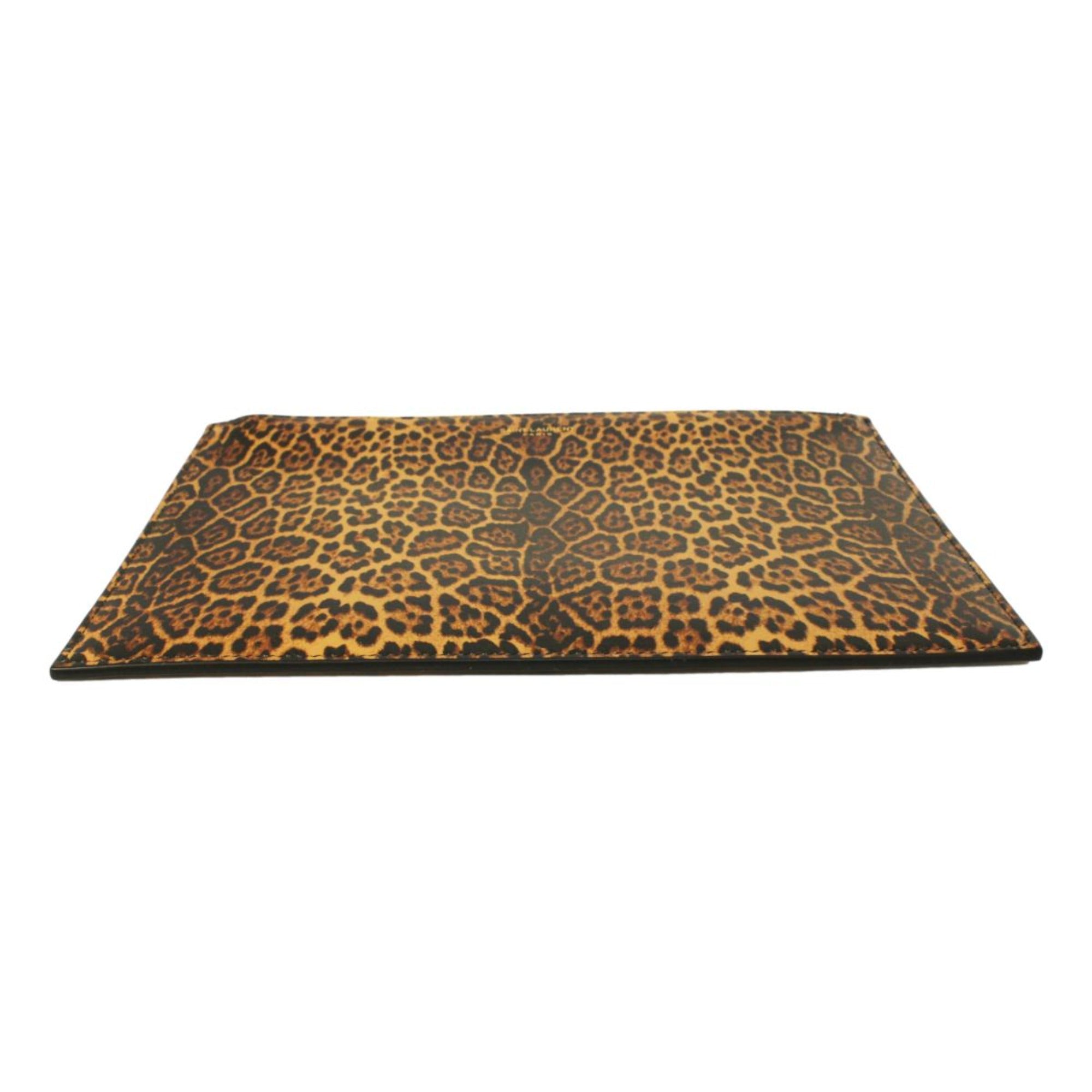 Saint Laurent Leopard Calfskin Medium Pouch: Luxurious Style & -   Shop Bags LLC 