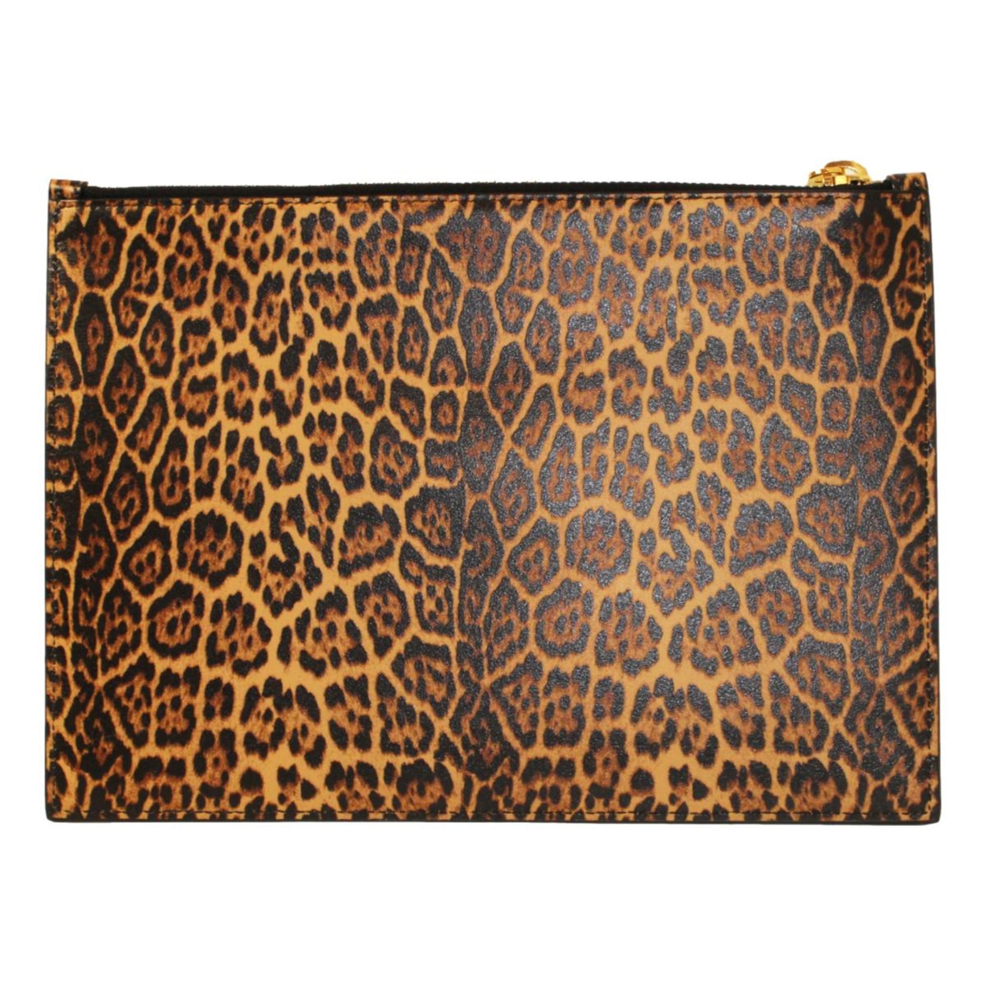 Saint Laurent Leopard Calfskin Medium Pouch: Luxurious Style & -   Shop Bags LLC 