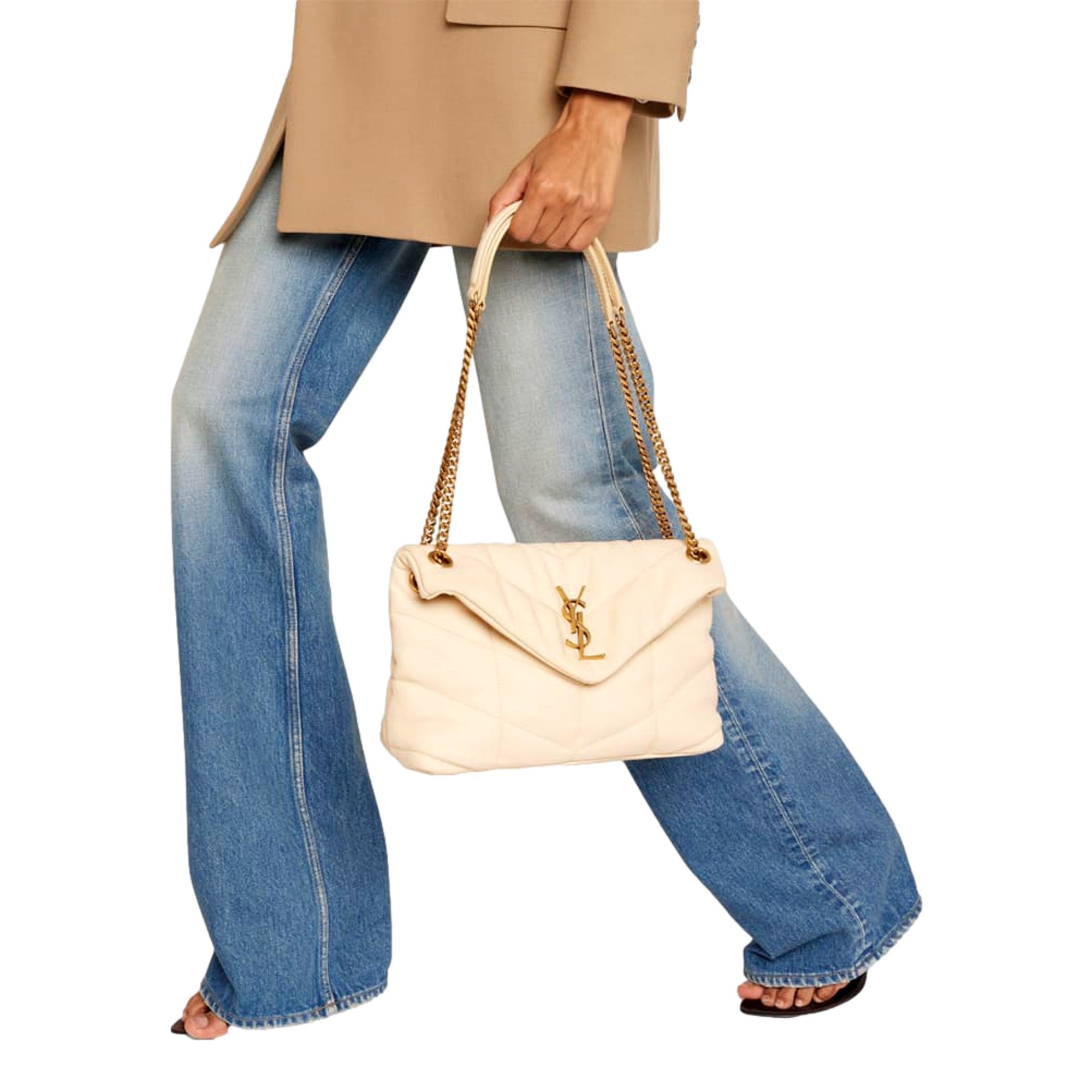 Saint Laurent Lou Puffer Handbag - Medium Shoulder Bag in Quilted -   Shop Bags LLC 