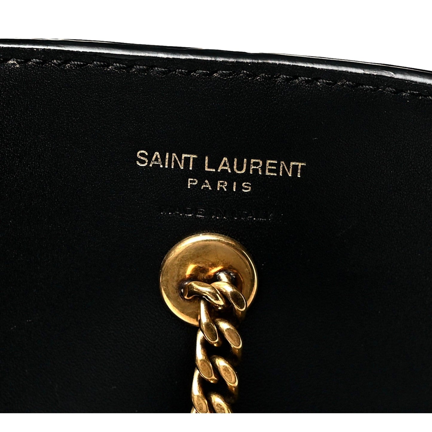 Saint Laurent Maxi Tote Black Smooth Leather Gold Ring Top Handle Bag – Large YSL Statement Handbag -   Shop Bags LLC 