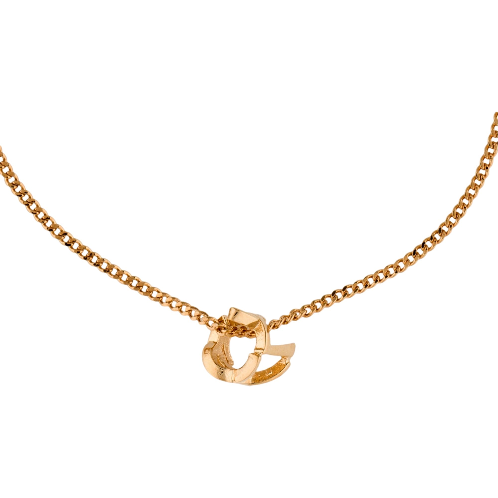 Saint Laurent Monogram Twist Gold Metal Chain Bracelet -   Shop Bags 