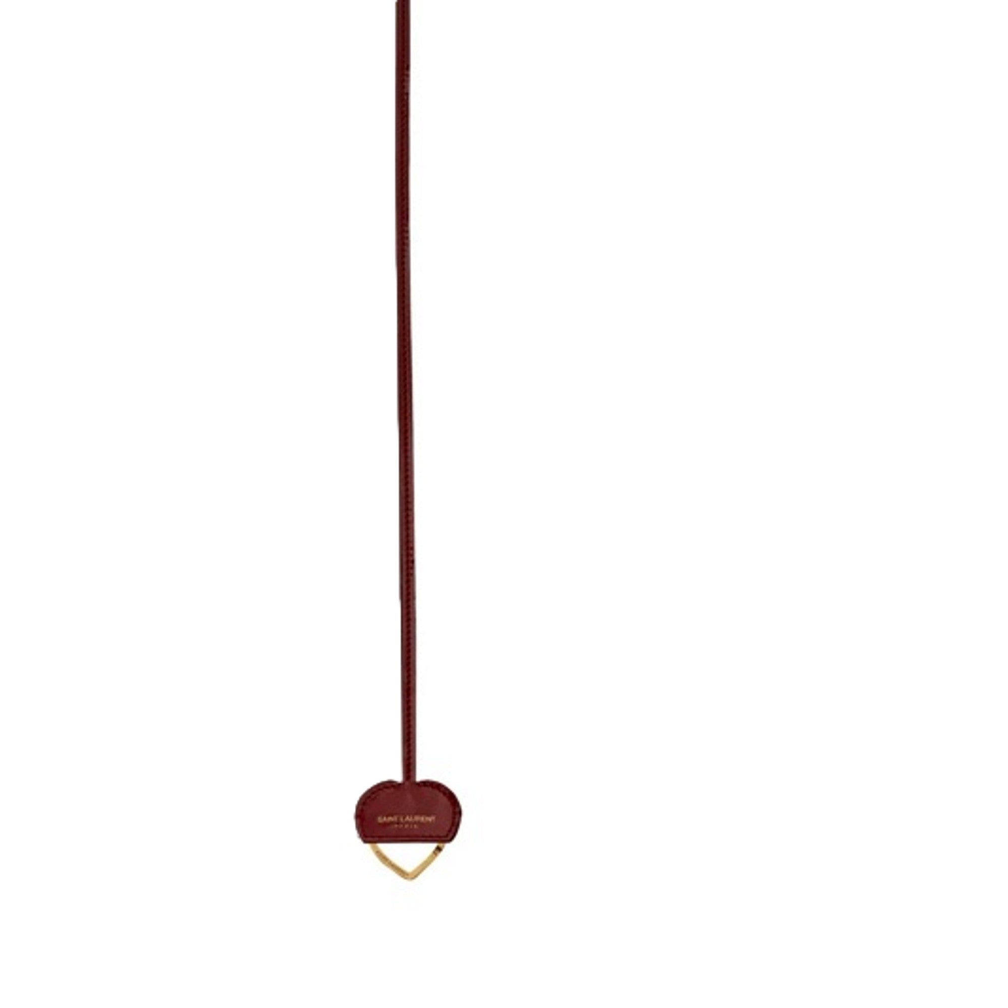 Saint Laurent Opyum Red Patent Leather Heart Keyring Necklace -   Shop Bags 