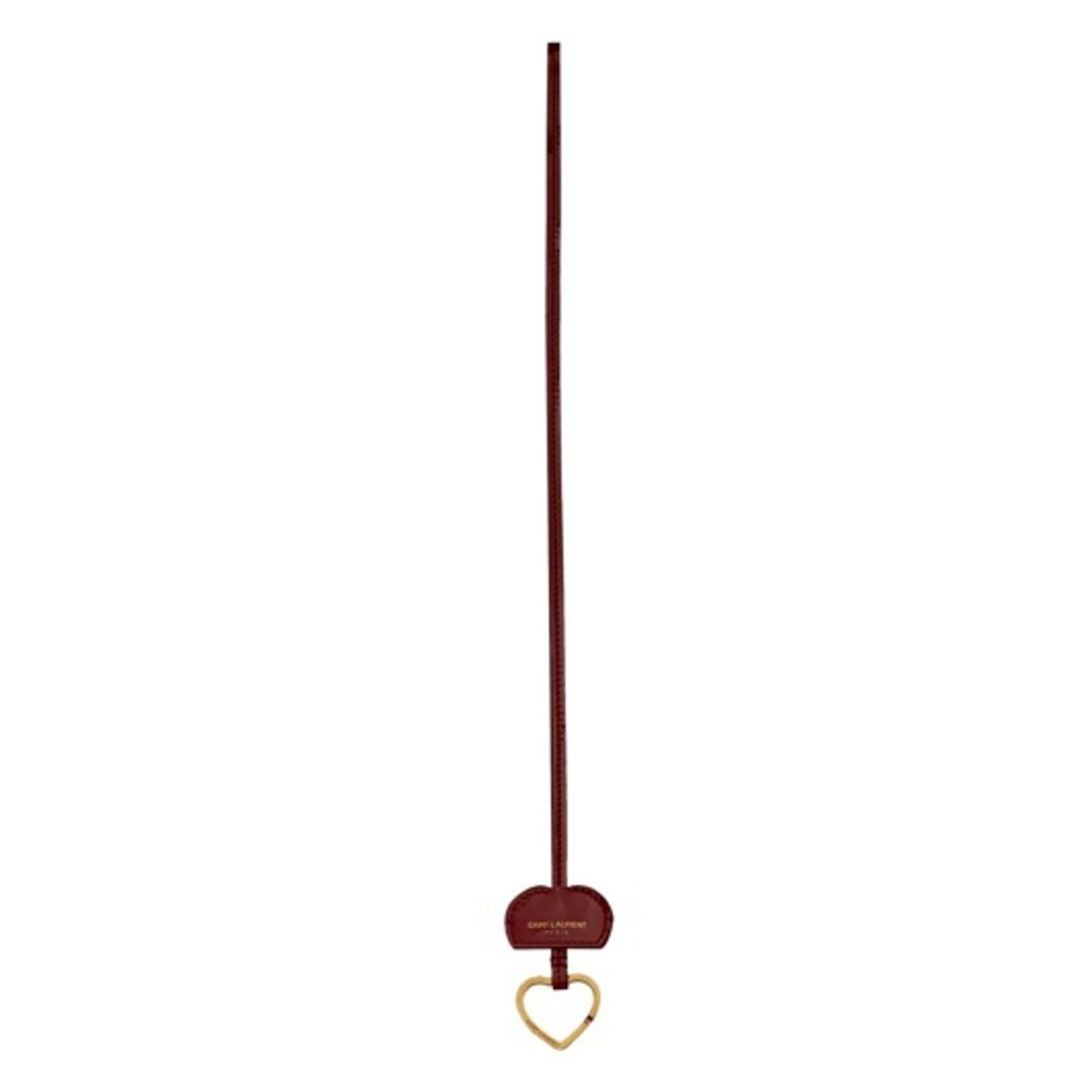 Saint Laurent Opyum Red Patent Leather Heart Keyring Necklace -   Shop Bags 
