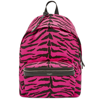 Saint Laurent Pink Zebra Backpack - Chic, Durable, and Functional -   Shop Bags LLC