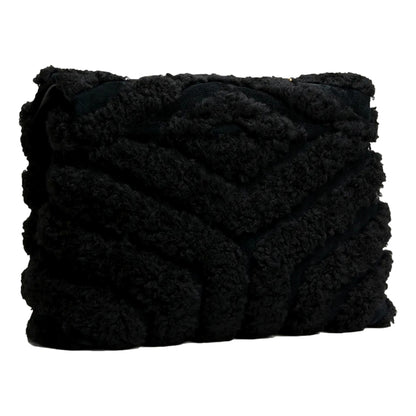 Saint Laurent Shoulder Bag - Loulou Black Shearling, Elegant Black Bag -   Shop Bags LLC 