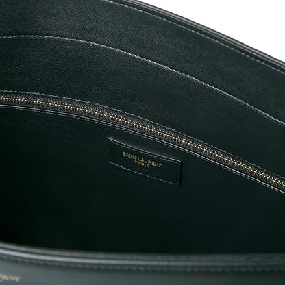 Saint Laurent Siena Ultra Lux Black Calf Leather Chain Shoulder Tote -   Shop Bags LLC 