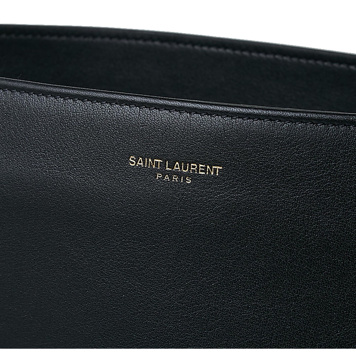 Saint Laurent Siena Ultra Lux Black Calf Leather Chain Shoulder Tote -   Shop Bags LLC 