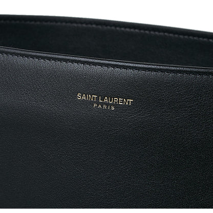 Saint Laurent Siena Ultra Lux Black Calf Leather Chain Shoulder Tote -   Shop Bags LLC 