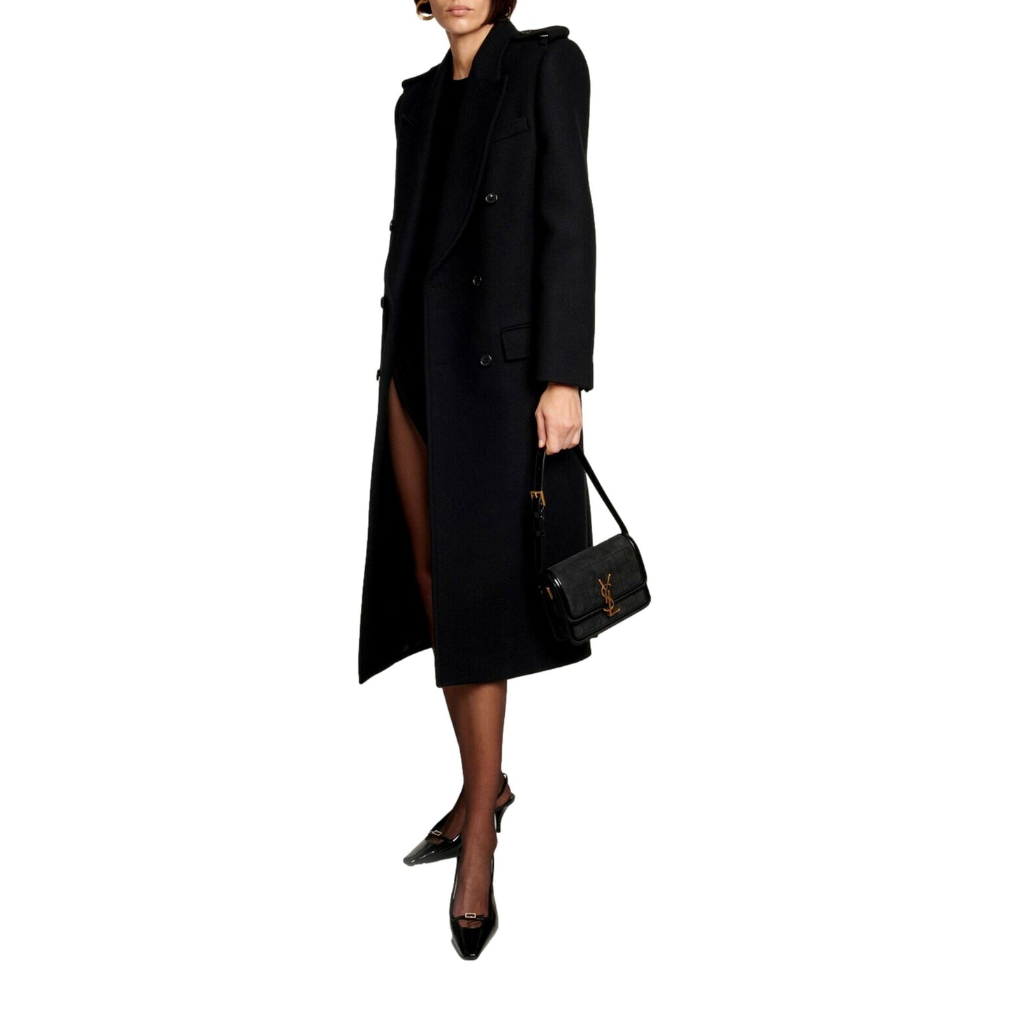 Saint Laurent Solferino: Luxury Black Quilted Suede Shoulder Bag -   Shop Bags LLC 