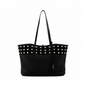 Saint Laurent Studded Raffia Tote - Chic Black Leather Bag for All -   Shop Bags LLC 