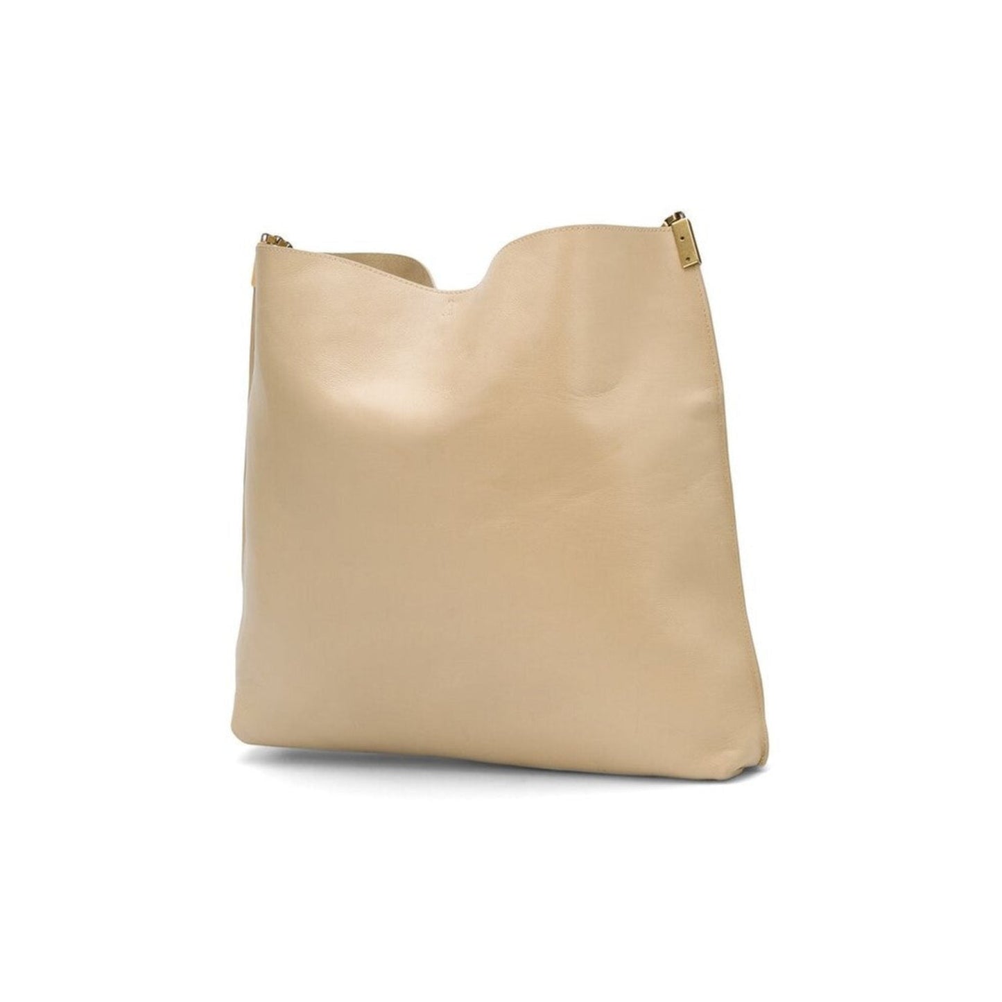 Saint Laurent Suzanne Hobo Bag - Beige Calfskin Elegance -   Shop Bags LLC 
