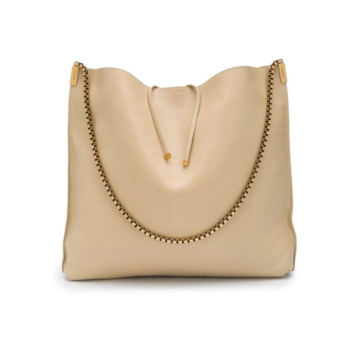 Saint Laurent Suzanne Hobo Bag - Beige Calfskin Elegance -   Shop Bags LLC 
