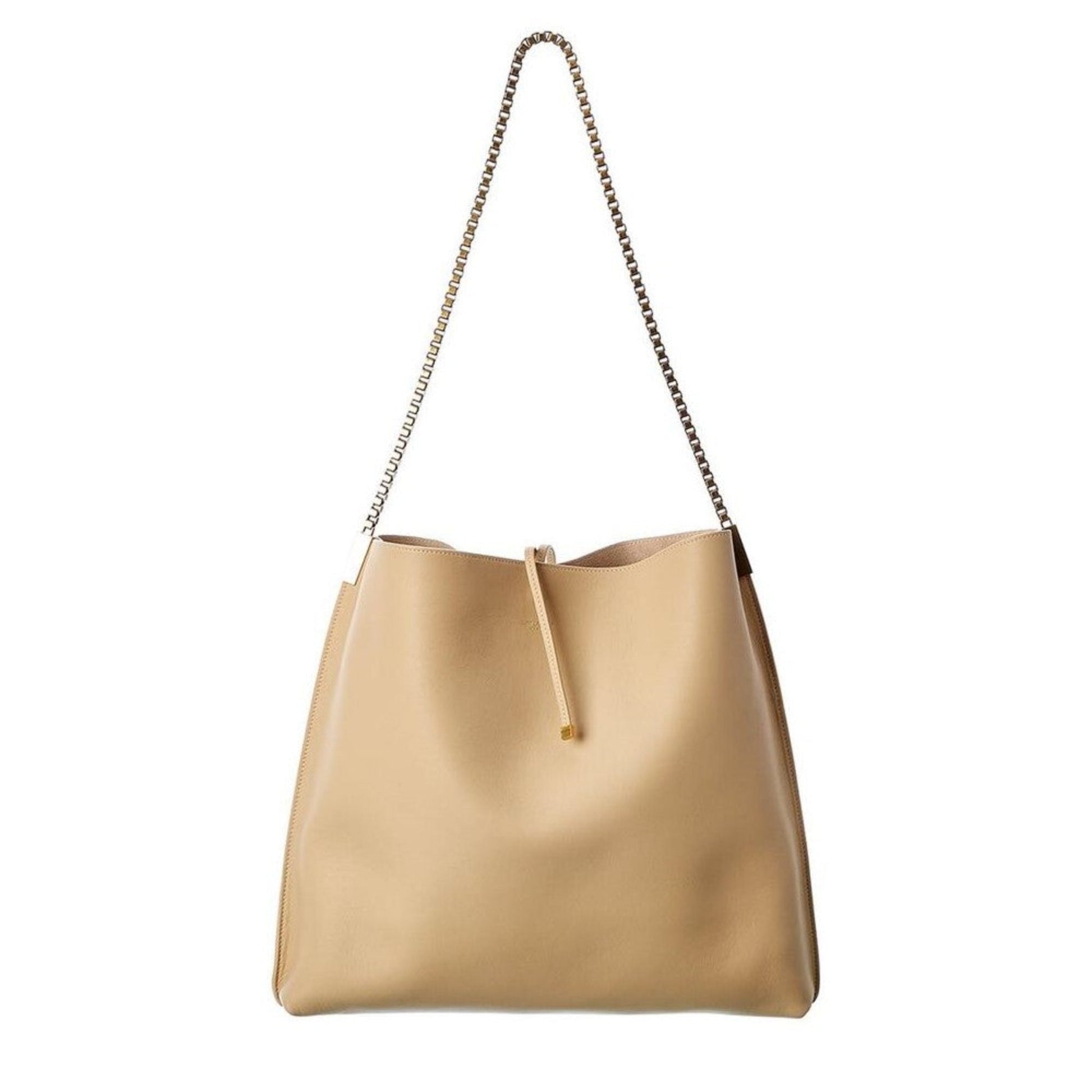 Saint Laurent Suzanne Hobo Bag - Beige Calfskin Elegance -   Shop Bags LLC 