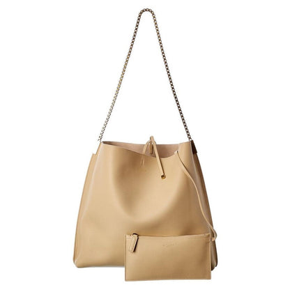 Saint Laurent Suzanne Hobo Bag - Beige Calfskin Elegance -   Shop Bags LLC 