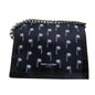 Saint Laurent Wallet: Sleek Black Wallet with Palm Print & Chain -   Shop Bags LLC 