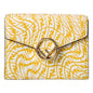 Shop Fendi Wallet: Yellow Leather Vertigo Trifold Wallet -   Shop Bags LLC 