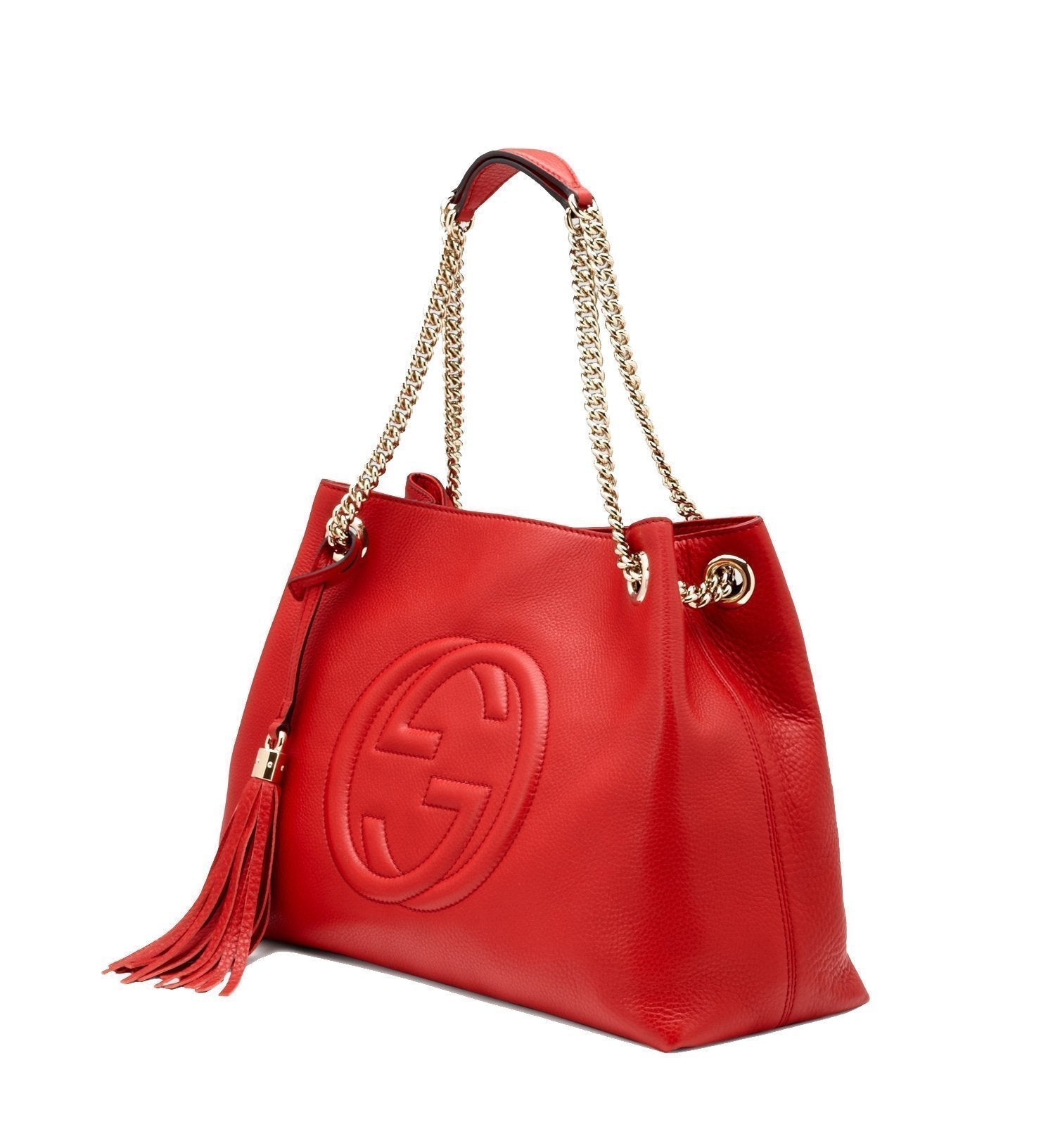 Shop Gucci Soho Red Leather Tote - Iconic, Spacious & Luxurious -   Shop Bags LLC