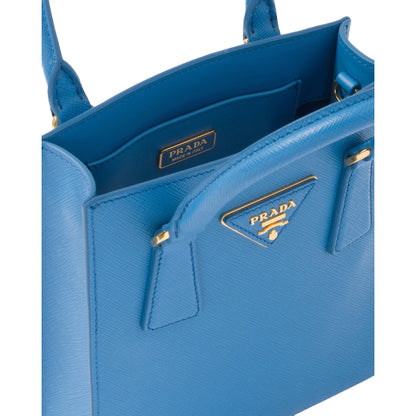 Shop Prada Saffiano Leather Mini Shopper Bag - Top Handle Crossbody -   Shop Bags LLC 