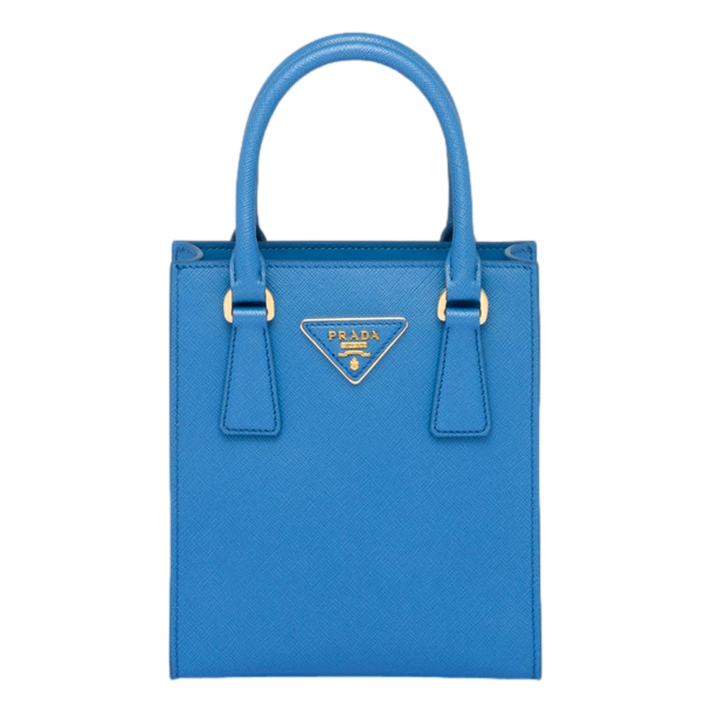 Shop Prada Saffiano Leather Mini Shopper Bag - Top Handle Crossbody -   Shop Bags LLC 