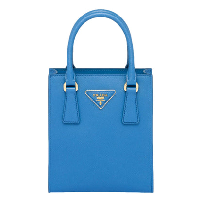 Shop Prada Saffiano Leather Mini Shopper Bag - Top Handle Crossbody -   Shop Bags LLC 