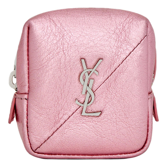 Shop Saint Laurent YSL Leather Keyring - Pink, Chic & Sophisticated -   Shop Bags LLC 
