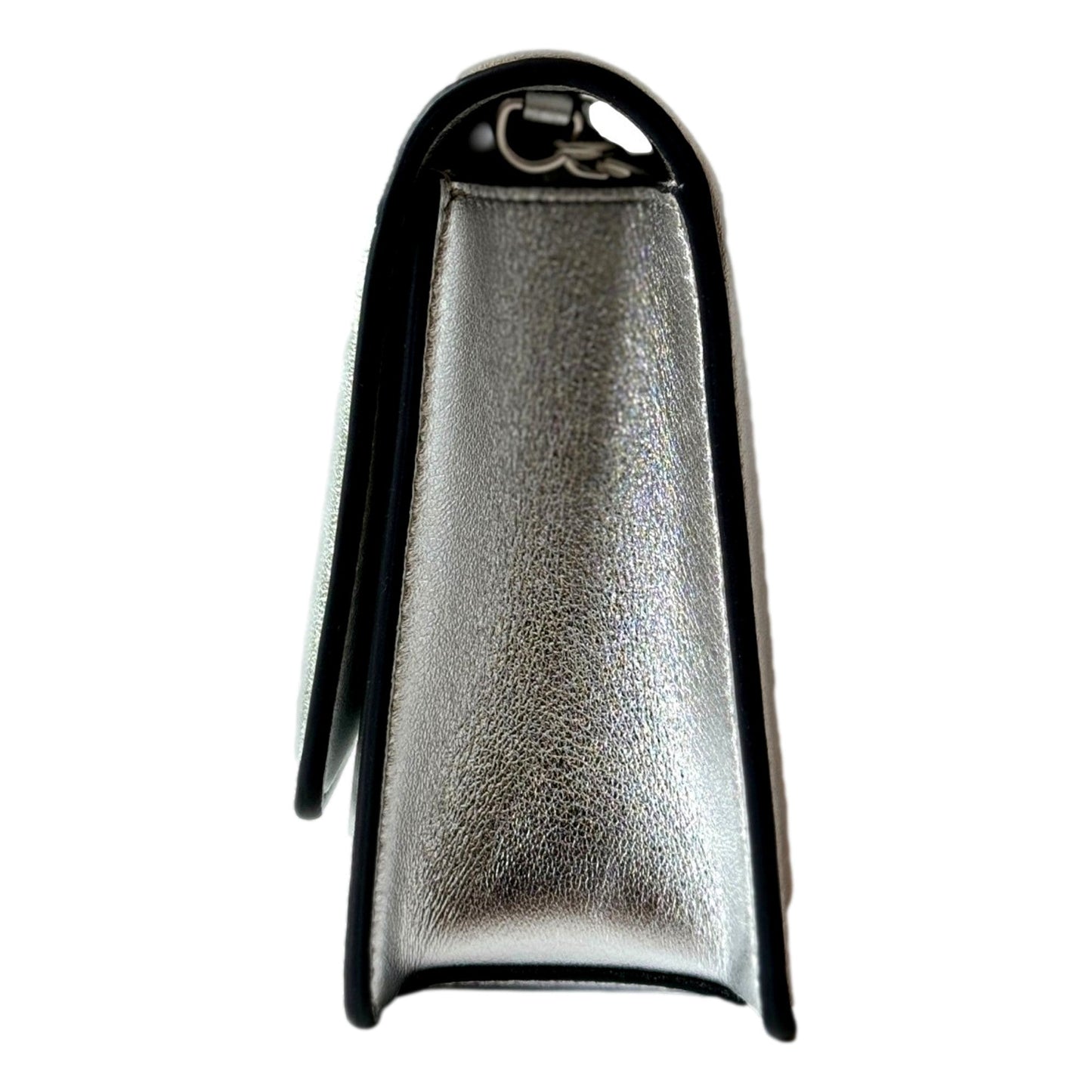 Silver Clutch & Crossbody Bag | Jimmy Choo | Crystal Logo Elegance -   Shop Bags LLC 