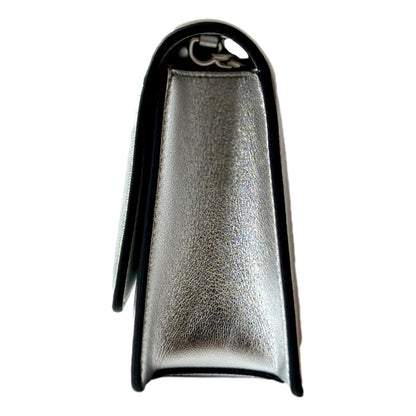 Silver Clutch & Crossbody Bag | Jimmy Choo | Crystal Logo Elegance -   Shop Bags LLC 
